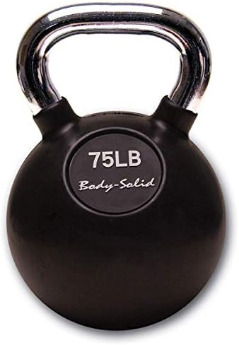 Body-Solid Chrome Rubber Coat Kettlebells 5-80 Pounds