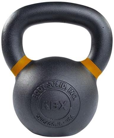 Body-Solid Single-Cast Gravity Casting Kettlebell with Kettles Grip Handle, Perfect Kettlebells for Weight Training and Core Workout, Cast Iron Kettle Bells for Men & Women.