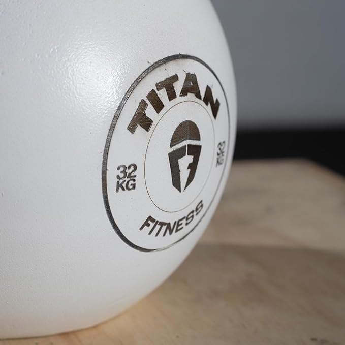 Titan Fitness Competition Kettlebell, Single Piece Casting, KG Markings, Full Body Workout