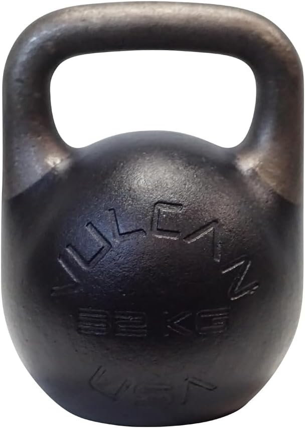 Vulcan Absolute Training Kettlebell Ergonomic Steel Design Wide Grip | Black Powder Coated Finish For Premium Look| Enhancing Both Safety Performance | All Hand Sizes 35mm Handle
