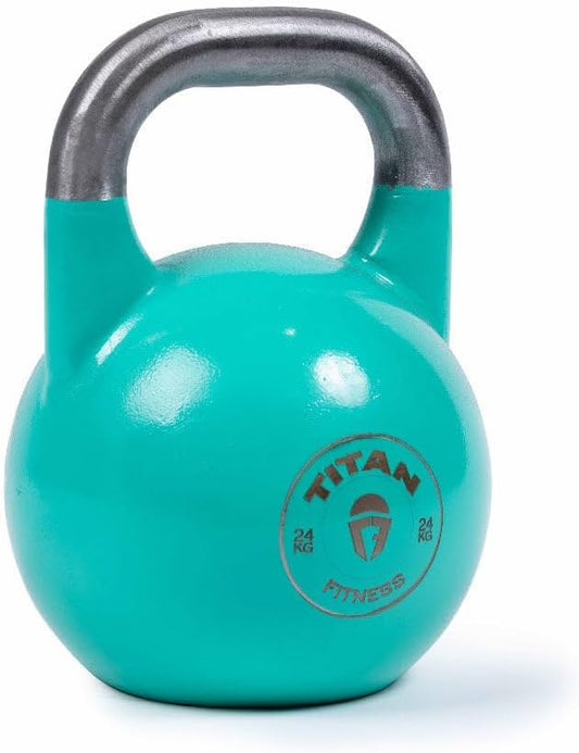 Titan Fitness Competition Kettlebell, Single Piece Casting, KG Markings, Full Body Workout