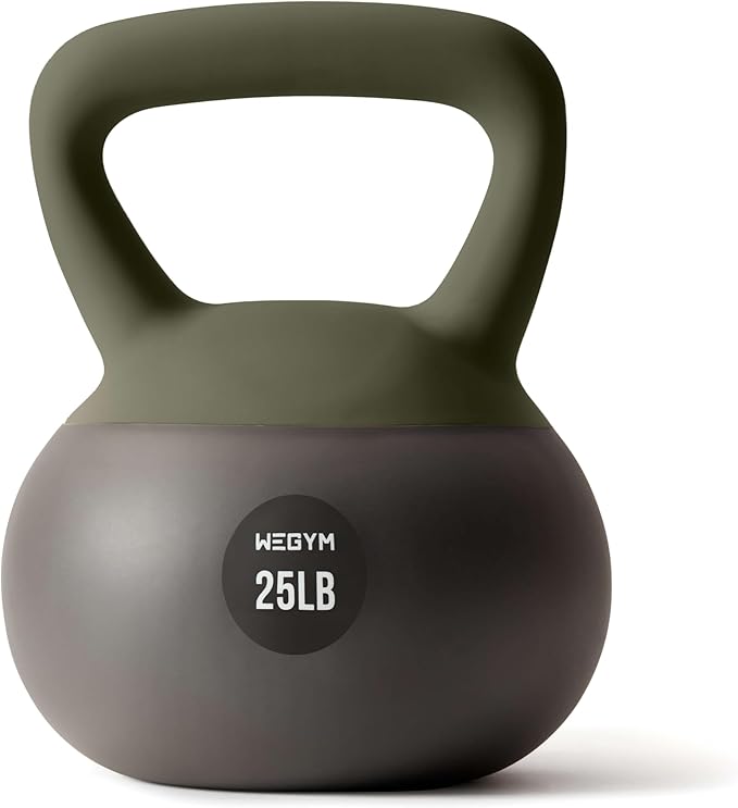WeGym Soft Kettlebells with Cushioned Impact-Resistant Base and Anti-Slip, Wide-Grip Handle for Home Workouts, Weightlifting, and Full Body Strength Training