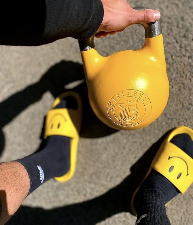 Kettlebell Kings Competition Kettlebells Weight (35mm handle) 8-48 KG | Hand weights Workout Gym Equipment & Strength training sets for Women & Men for Home Gym | Suitable for High Repetition Workouts