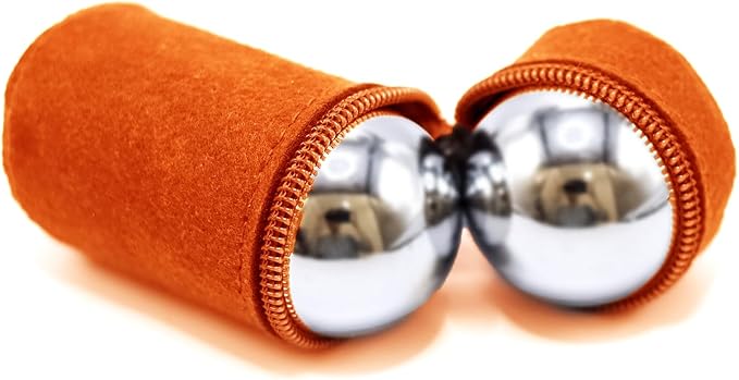 1.5-inch Stainless Steel Chiming Baoding Balls - Hand Exercise Balls for Meditation, Stress Relief, Suitable for Home, Office and Travel (1.5inch)