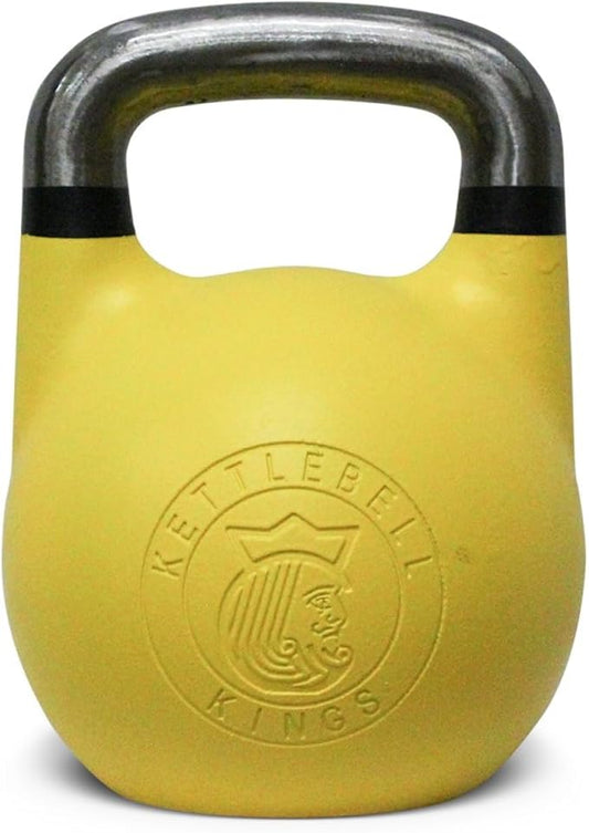 Kettlebell Kings Competition Kettlebells Weight (35mm handle) 8-48 KG | Hand weights Workout Gym Equipment & Strength training sets for Women & Men for Home Gym | Suitable for High Repetition Workouts