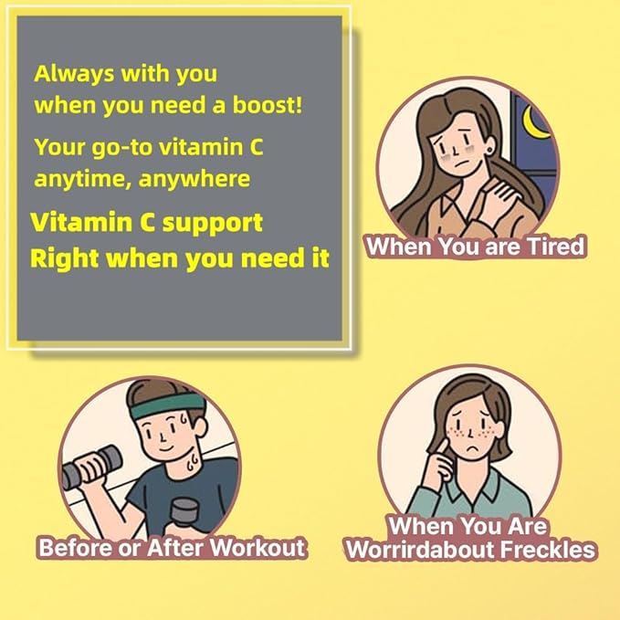 LEMONA Official Vitamin C Powder 500mg Korean Supplements Immune Support B6, B2, On-The-Go Packets Vitamin Healthy Living, Easy to Take Daily Energy Boost Korean Food Snacks Lemon (70Sticks)
