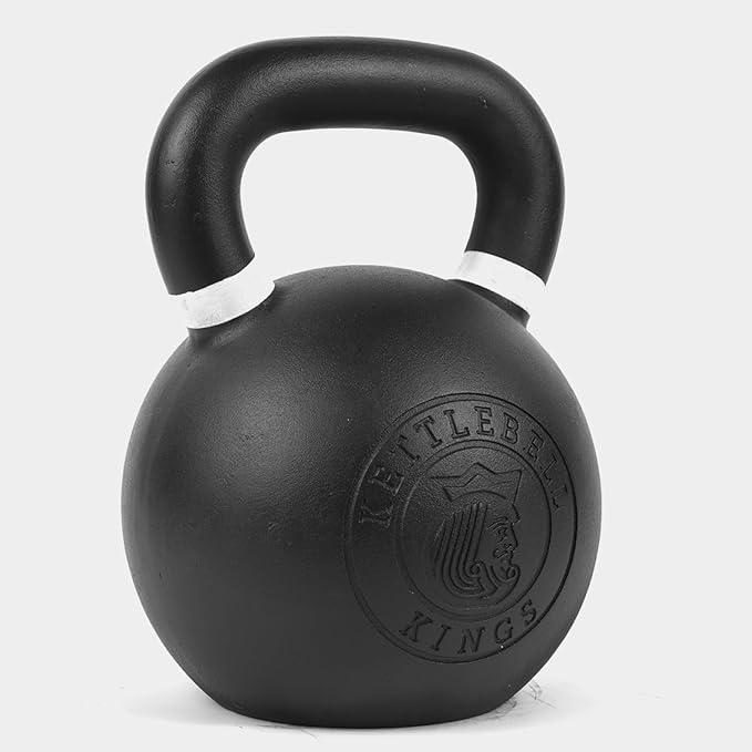 Kettlebell Kings Powder Coated Kettlebell Weights 5-90 LB | Workout Gym Equipment & Strength training sets for Women & Men | Durable Coating for Grip Strength, Rust Prevention
