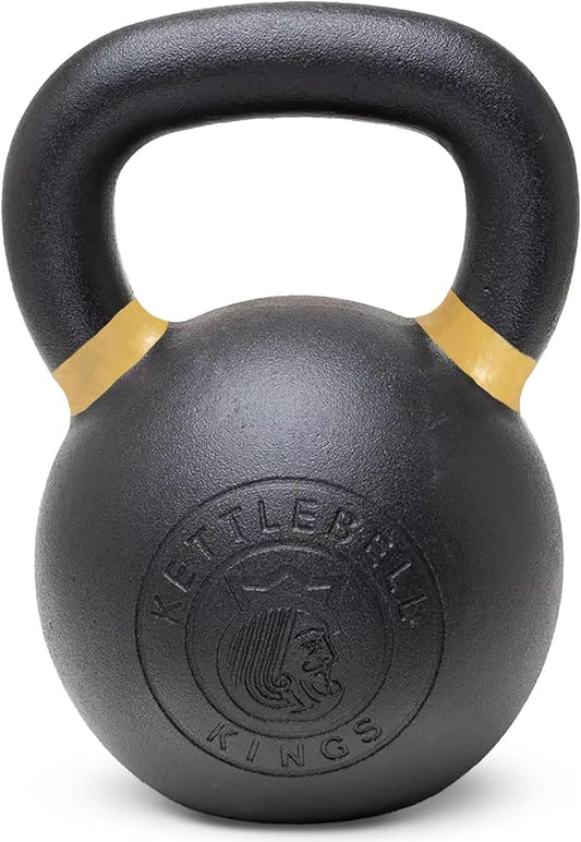 Kettlebell Kings Powder Coated Kettlebell Weights - 9-97 lb Strength Training Kettlebells for Men and Women - Hand Weights Workout Gym Equipment - Weights Set for Home Gym- New