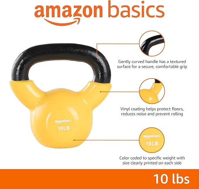 Amazon Basics Vinyl Kettlebell