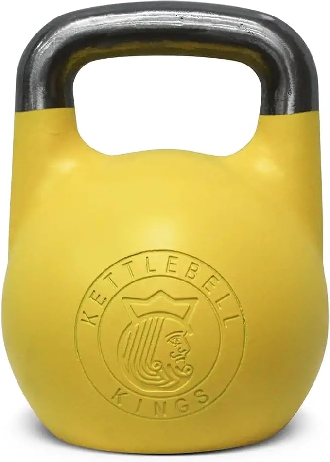 Kettlebell Kings Competition Kettlebells Weight (33mm handle) 4-32 KG | Hand weights Workout Gym Equipment & Strength training sets for Women & Men | Weights set for Home Gym