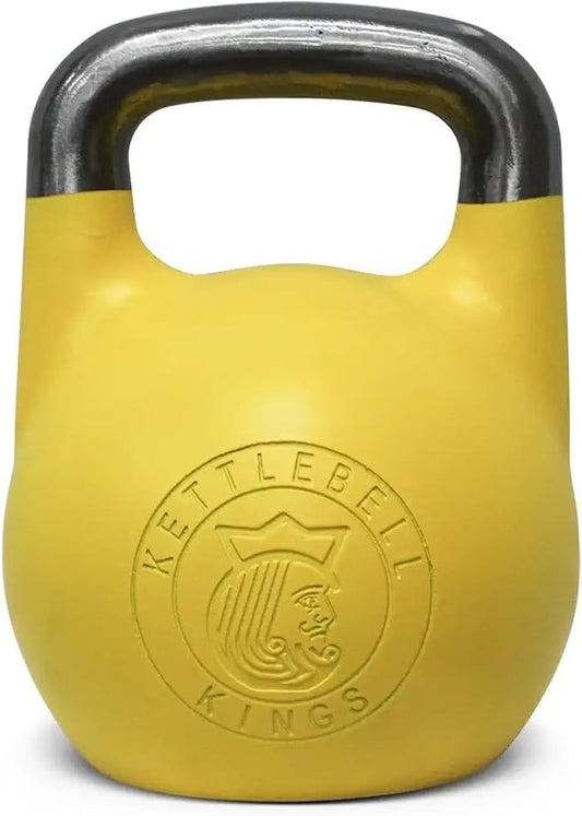Kettlebell Kings Competition Kettlebells Weight (33mm handle) 4-32 KG | Hand weights Workout Gym Equipment & Strength training sets for Women & Men | Weights set for Home Gym