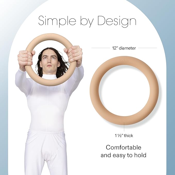 Bala Power Ring, 2-in-1 Kettlebell & Dumbbell, 10lb - Full Body Home Gym Workout Equipment for Strength Training, HIIT, Pilates, & Aerobics Exercises - Fitness Equipment for Working Out