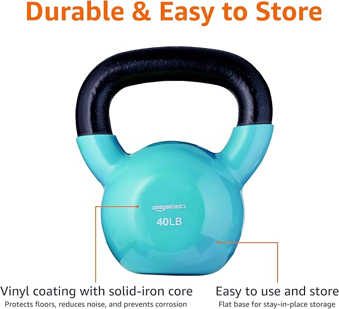 Amazon Basics Vinyl Kettlebell