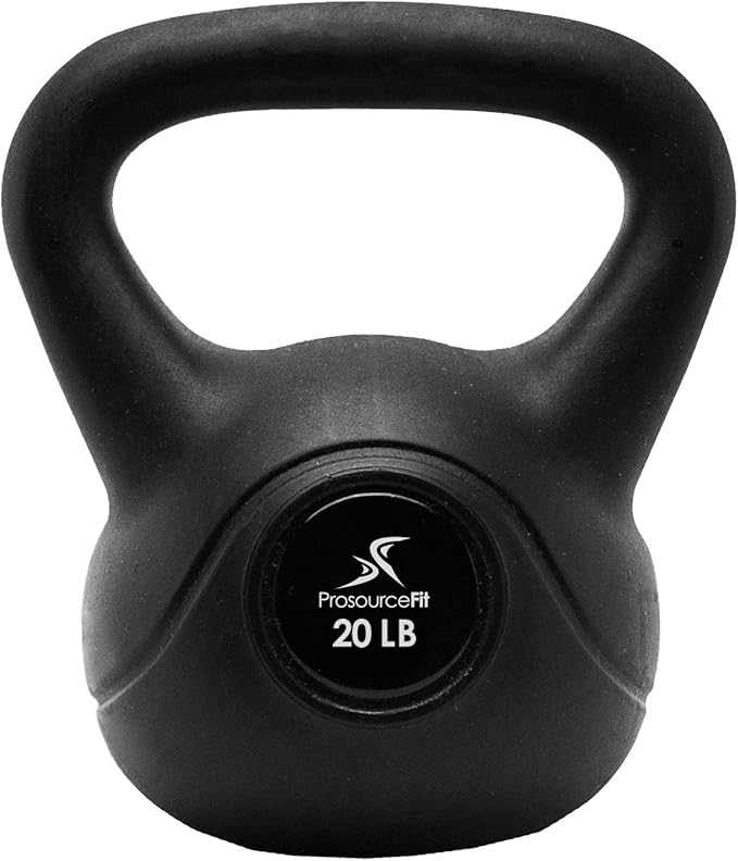 ProsourceFit Vinyl Plastic Kettlebell from 10, 15, 20, 25, 30 and 35 lbs