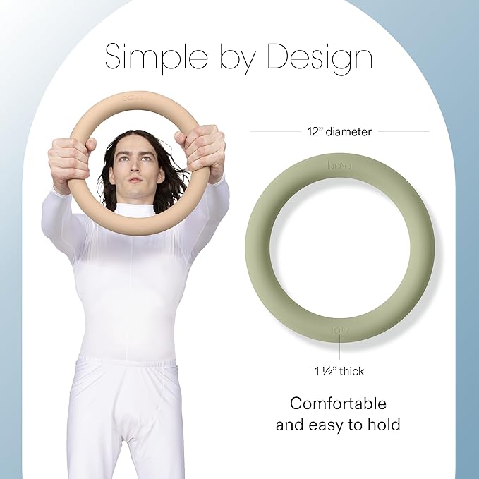 Bala Power Ring, 2-in-1 Kettlebell & Dumbbell, 10lb - Full Body Home Gym Workout Equipment for Strength Training, HIIT, Pilates, & Aerobics Exercises - Fitness Equipment for Working Out