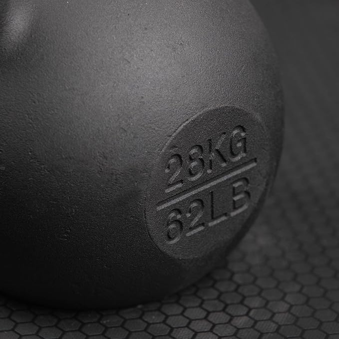 Titan Fitness Cast Iron Kettlebell, Single Piece Casting, KG and LB Markings, Full Body Workout