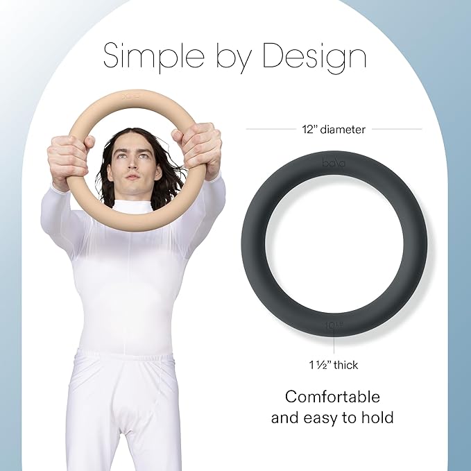 Bala Power Ring, 2-in-1 Kettlebell & Dumbbell, 10lb - Full Body Home Gym Workout Equipment for Strength Training, HIIT, Pilates, & Aerobics Exercises - Fitness Equipment for Working Out