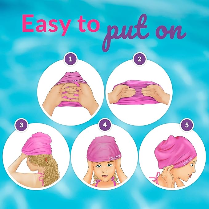 Limmys Premium Swim Cap for Women with Long Hair – Soft Silicone Swimming Cap for Women – Comfortable, Extra Room Fit, Chlorine Resistant & Hypoallergenic – Trusted by Swimmers Worldwide