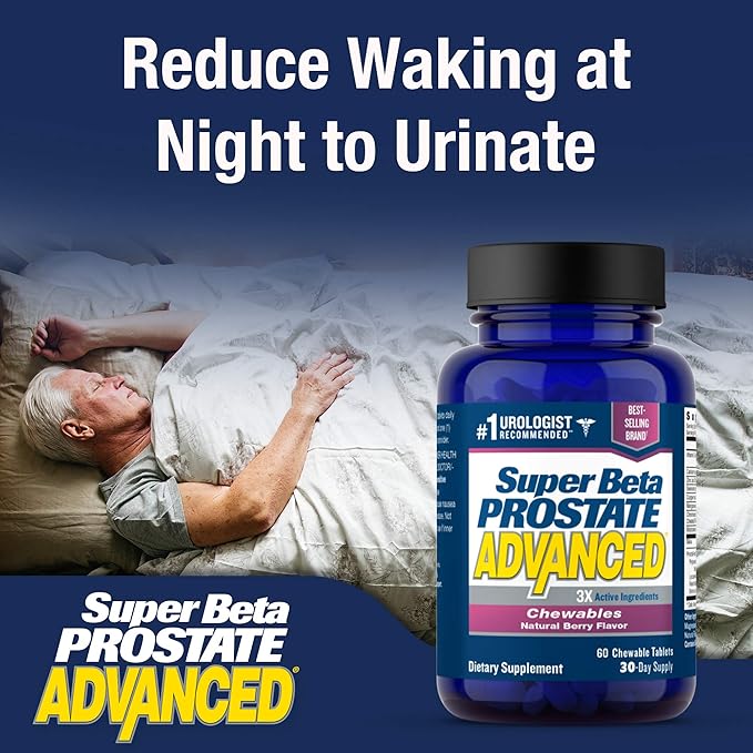 Advanced Chewables - Prostate Support Supplement for Men's Health (60 Chews, 1-Bottle)