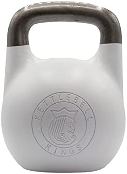 Kettlebell Kings Competition Kettlebells Weight (35mm handle) 8-48 KG | Hand weights Workout Gym Equipment & Strength training sets for Women & Men for Home Gym | Suitable for High Repetition Workouts