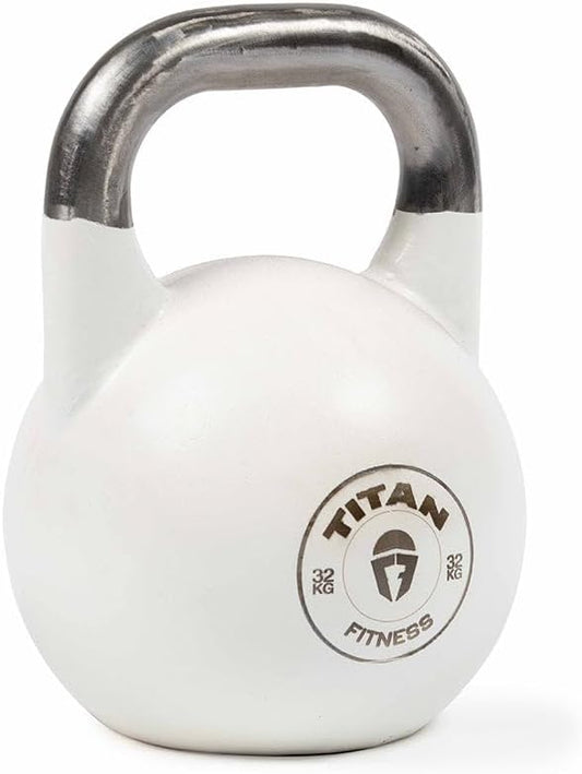 Titan Fitness Competition Kettlebell, Single Piece Casting, KG Markings, Full Body Workout