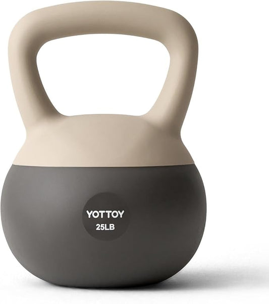 YOTTOY Soft Kettlebell, Set for Strength Training Kettlebells & Home Workouts, Soft-Sided Cushioned Base, Wide-Handle - Ideal for Men, Women, & Beginners