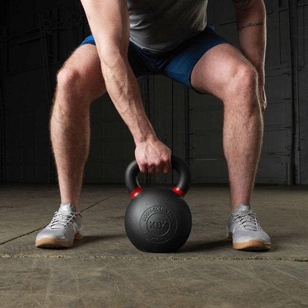 Body-Solid Single-Cast Gravity Casting Kettlebell with Kettles Grip Handle, Perfect Kettlebells for Weight Training and Core Workout, Cast Iron Kettle Bells for Men & Women.