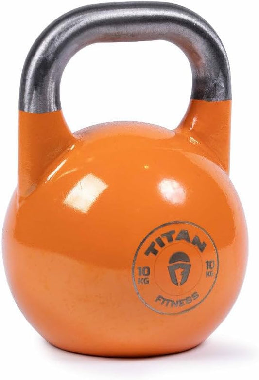 Titan Fitness Competition Kettlebell, Single Piece Casting, KG Markings, Full Body Workout