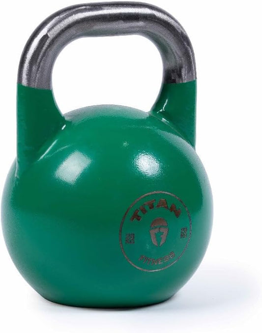 Titan Fitness Competition Kettlebell, Single Piece Casting, KG Markings, Full Body Workout