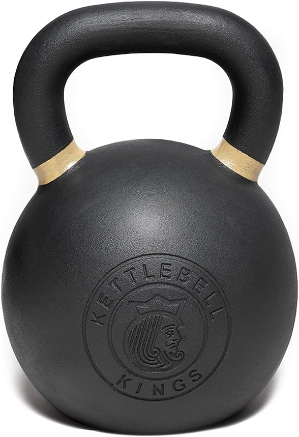Kettlebell Kings Powder Coated Kettlebell Weights - 9-97 lb Strength Training Kettlebells for Men and Women - Hand Weights Workout Gym Equipment - Weights Set for Home Gym- New