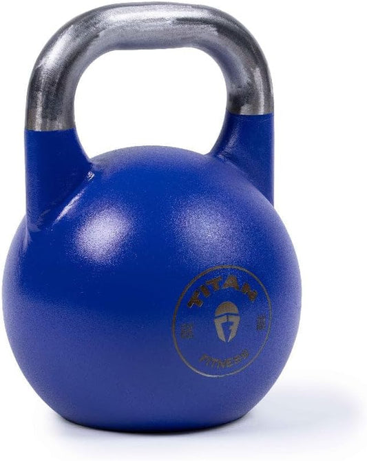 Titan Fitness Competition Kettlebell, Single Piece Casting, KG Markings, Full Body Workout