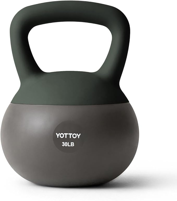YOTTOY Soft Kettlebell, Set for Strength Training Kettlebells & Home Workouts, Soft-Sided Cushioned Base, Wide-Handle - Ideal for Men, Women, & Beginners