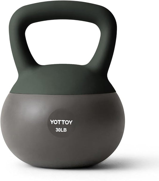 YOTTOY Soft Kettlebell, Set for Strength Training Kettlebells & Home Workouts, Soft-Sided Cushioned Base, Wide-Handle - Ideal for Men, Women, & Beginners