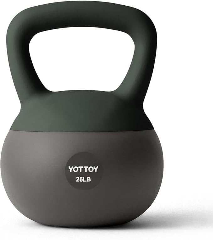 YOTTOY Soft Kettlebell, Set for Strength Training Kettlebells & Home Workouts, Soft-Sided Cushioned Base, Wide-Handle - Ideal for Men, Women, & Beginners