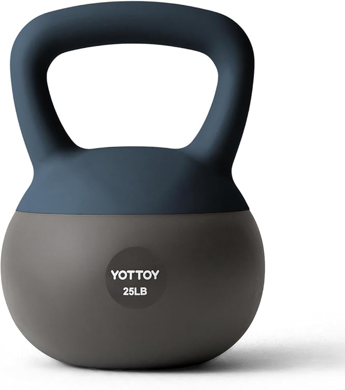 YOTTOY Soft Kettlebell, Set for Strength Training Kettlebells & Home Workouts, Soft-Sided Cushioned Base, Wide-Handle - Ideal for Men, Women, & Beginners
