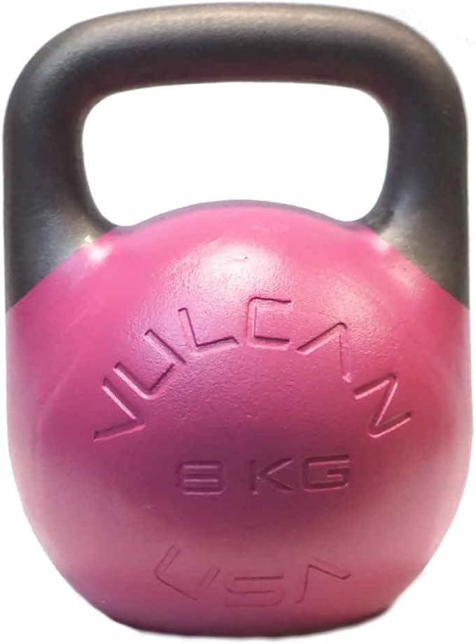 Vulcan Competition Kettlebell – Ergonomic Steel Design with 35mm Wide Grip Handle | Ideal for Strength Training and Workouts | Suitable for All Hand Sizes