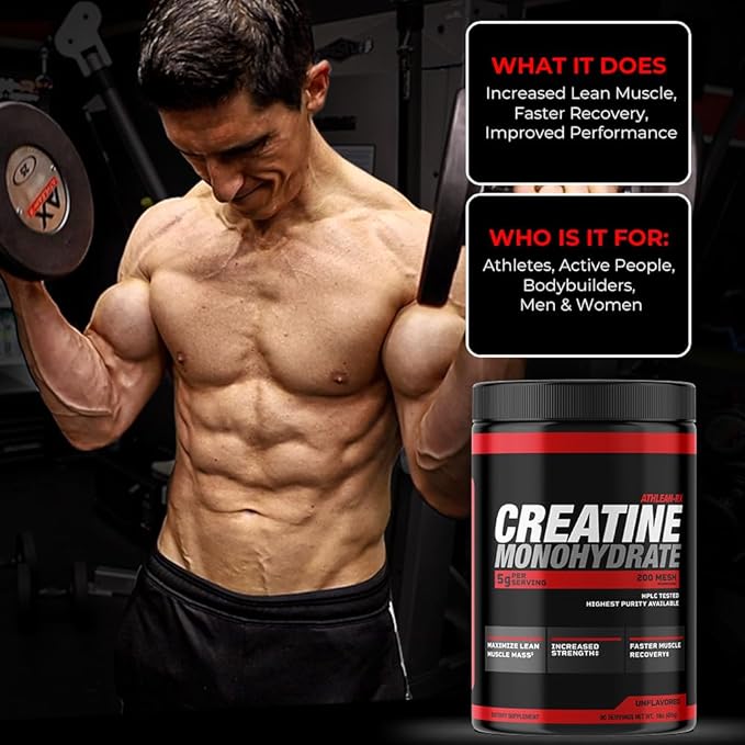 X-CREATINE Pure Micronized Creatine Monohydrate Powder - Supports Muscle Strength, Power, and Recovery - Gluten-Free, Non-GMO, Performance Enhancing Supplement (90 Servings)