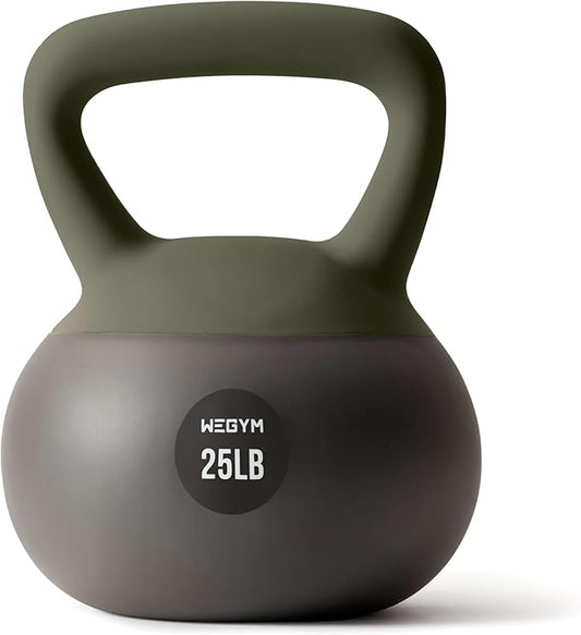 WeGym Soft Kettlebells with Cushioned Impact-Resistant Base and Anti-Slip, Wide-Grip Handle for Home Workouts, Weightlifting, and Full Body Strength Training