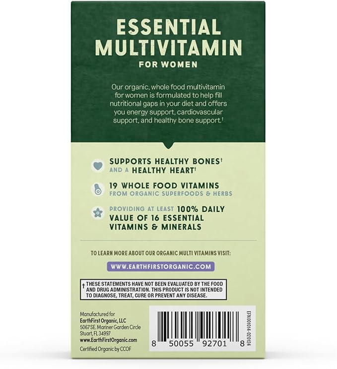 Women’s Multi Once Daily, Women's Multivitamin, Iron, Vitamin B12 & More, 19 Vitamins from Herbs & Superfoods, 30 Count