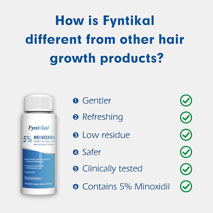 5% Minoxidil for Men, Extra Strength Hair Growth Serum, Beard Growth Oil, Fast Absorbing Dropper, Non Greasy, Low Residue Formula, 3-Pack for 3 Months, Hair Regrowth Treatment for Thinning Hair