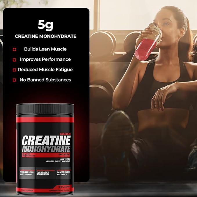 X-CREATINE Pure Micronized Creatine Monohydrate Powder - Supports Muscle Strength, Power, and Recovery - Gluten-Free, Non-GMO, Performance Enhancing Supplement (90 Servings)