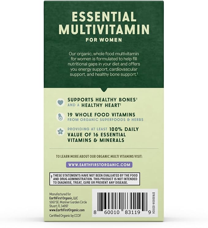Women’s Multi Once Daily, Women's Multivitamin, Iron, Vitamin B12 & More, 19 Vitamins from Herbs & Superfoods, 60 Count