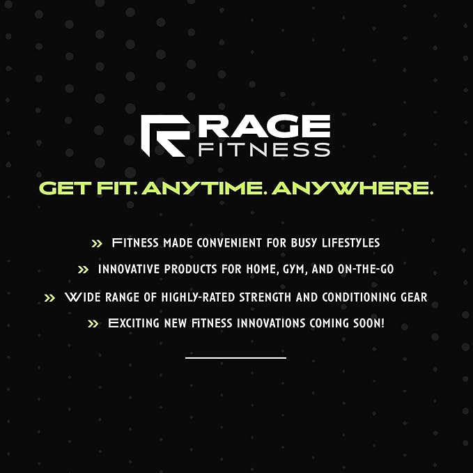 Rage Fitness Single Cast Iron Kettlebell | Powder Coated - Wide Handle Weights for Core & Glute Workouts; Swings, Squats, Deadlifts; Strength, Endurance & Flexibility for Men & Women