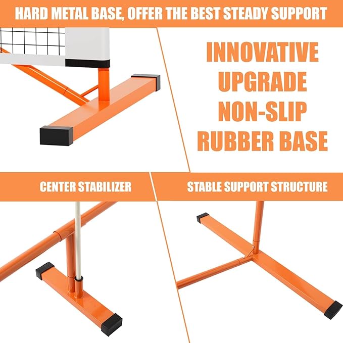 Portable Pickleball Net - 22 FT USAPA Regulation Size, Applies to Indoor & Outdoor & Driveway, Pickle Ball Net System with Carrying Bag