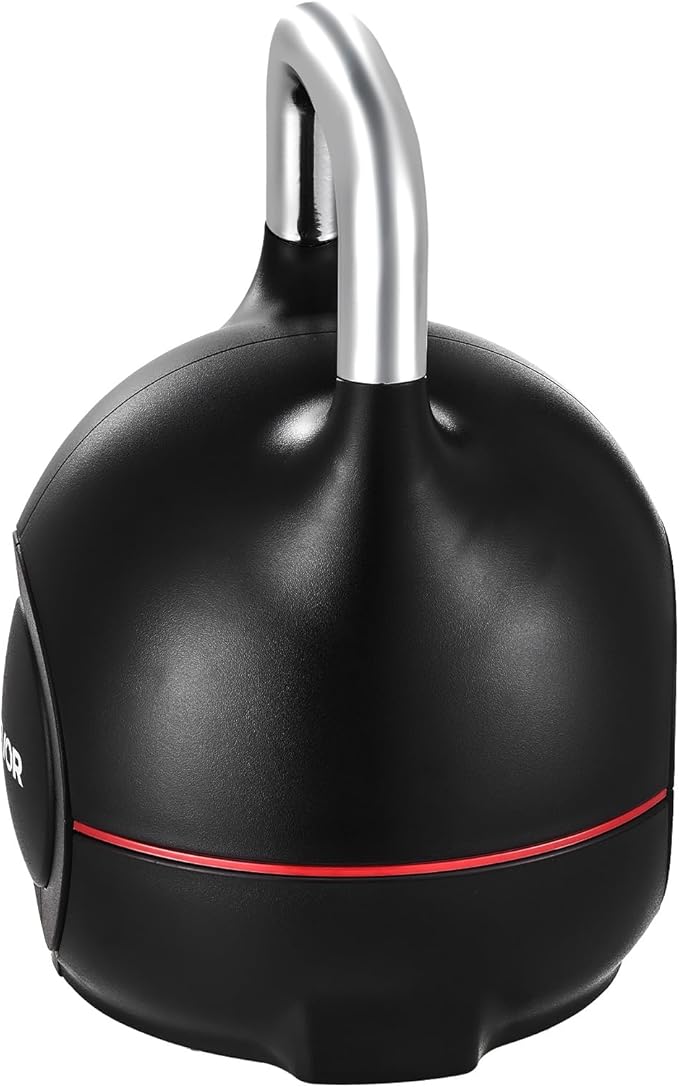 VEVOR Kettlebell, Adjustable Kettlebell with 7 Weight Levels, Die-Cast Aluminum and ABS Material, for Grip Strength Training, Full-body Workout & Cross-Training