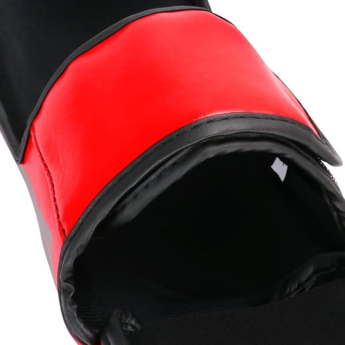 FIVING MMA Martial Arts Shin Guards – Padded, Adjustable Muay Thai Leg Guards with Instep Protection for Kickboxing/MMA Training and Sparring – Durable, Professional MMA Equipment