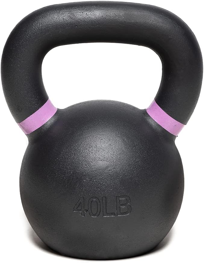 Kettlebell Kings Powder Coated Kettlebell Weights 5-90 LB | Workout Gym Equipment & Strength training sets for Women & Men | Durable Coating for Grip Strength, Rust Prevention