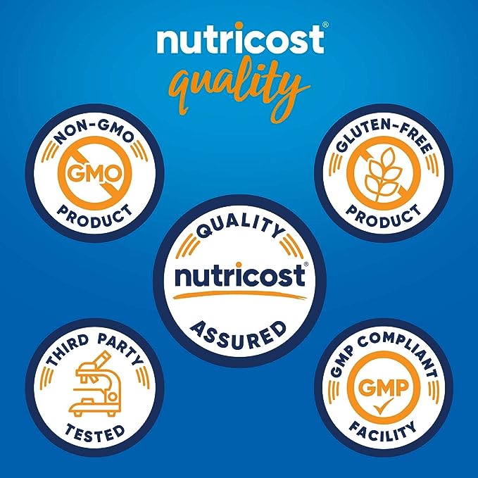 Nutricost Vitamin K2 (MK7) (100mcg) + Vitamin D3 (5000 IU) 120 Softgels - Gluten Free and Non-GMO