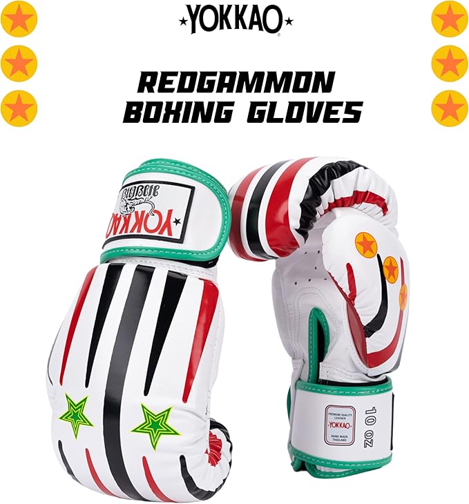 YOKKAO Design Breathable Muay Thai Boxing Glove | Premium Leather Training and Sparring Gloves for Men and Women | Winning Boxing Gloves | Punching Glove