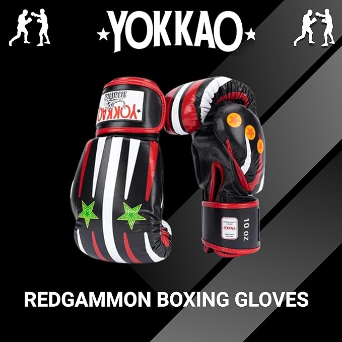 YOKKAO Design Breathable Muay Thai Boxing Glove | Premium Leather Training and Sparring Gloves for Men and Women | Winning Boxing Gloves | Punching Glove